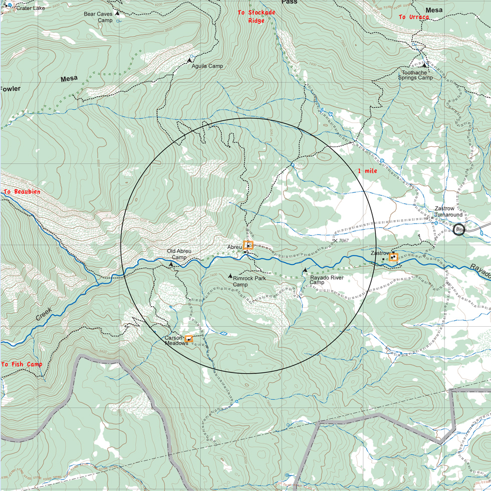 map of Abreu and vicinity