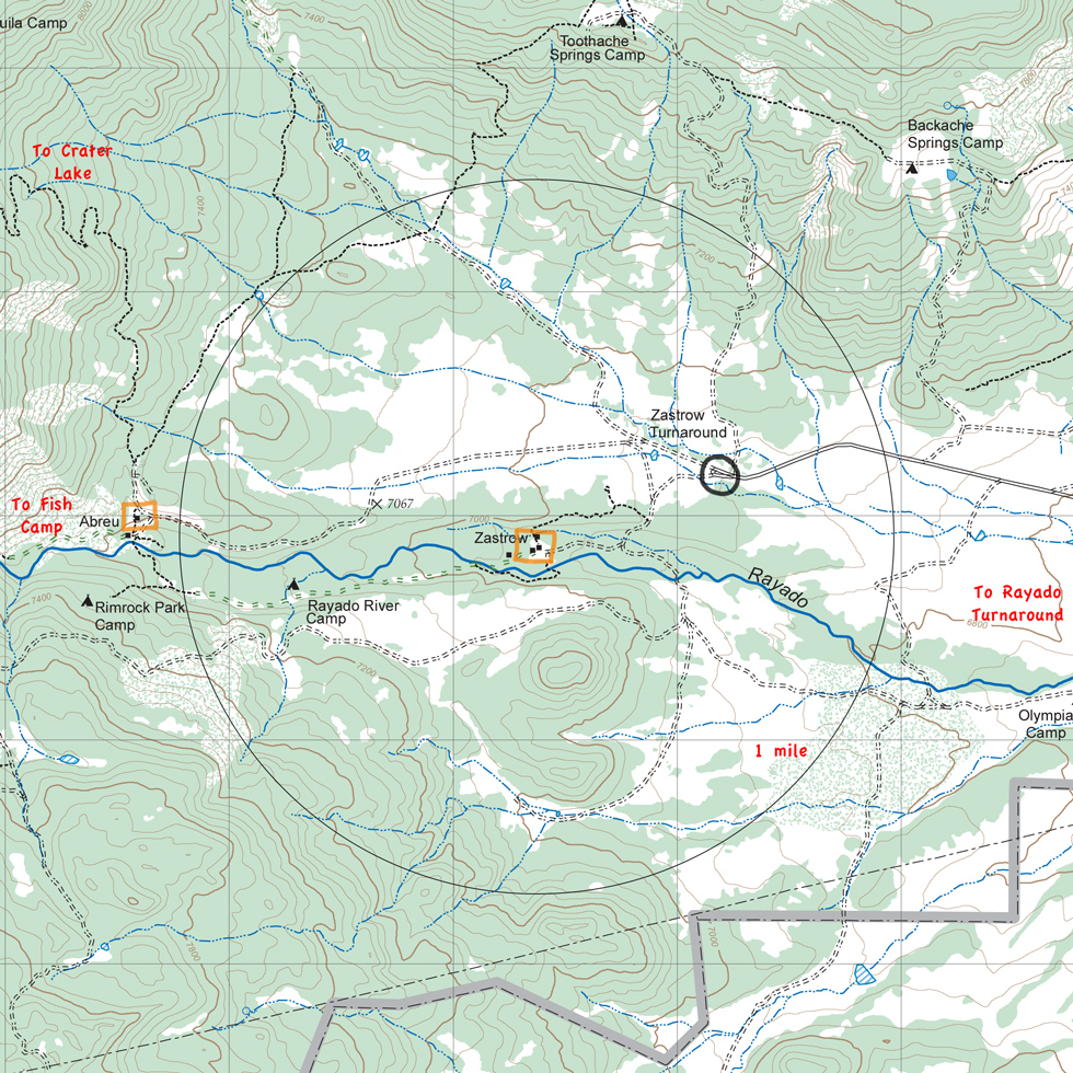 map of Zastrow and vicinity